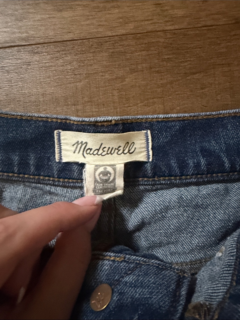 💘Madewell Wonen's Relaxed Wide-Leg Jeans in Dark Blue - Picture 2 of 8